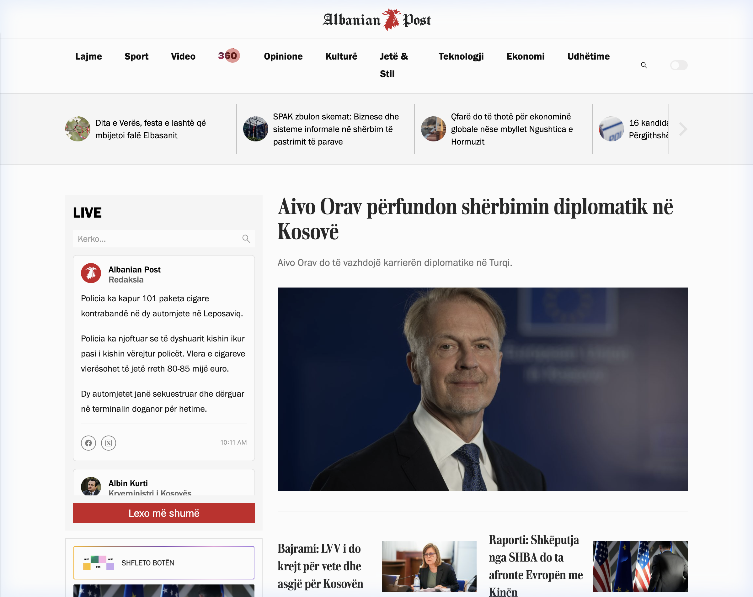 Albanian Post — Headless News Ecosystem